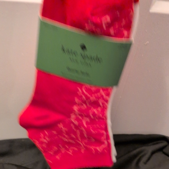 Kate Spade Vibrant Red,White and Pink Socks Perfect For Valentine's Day! - Picture 10 of 11